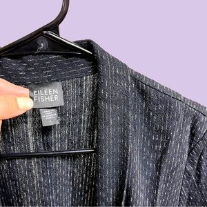 Eileen Fisher Black Cotton/Wool Jacket